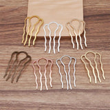 Retro 4 Teeth Comb Hair Accessories Silver Hairpin Hair Wear Vintage Barrette