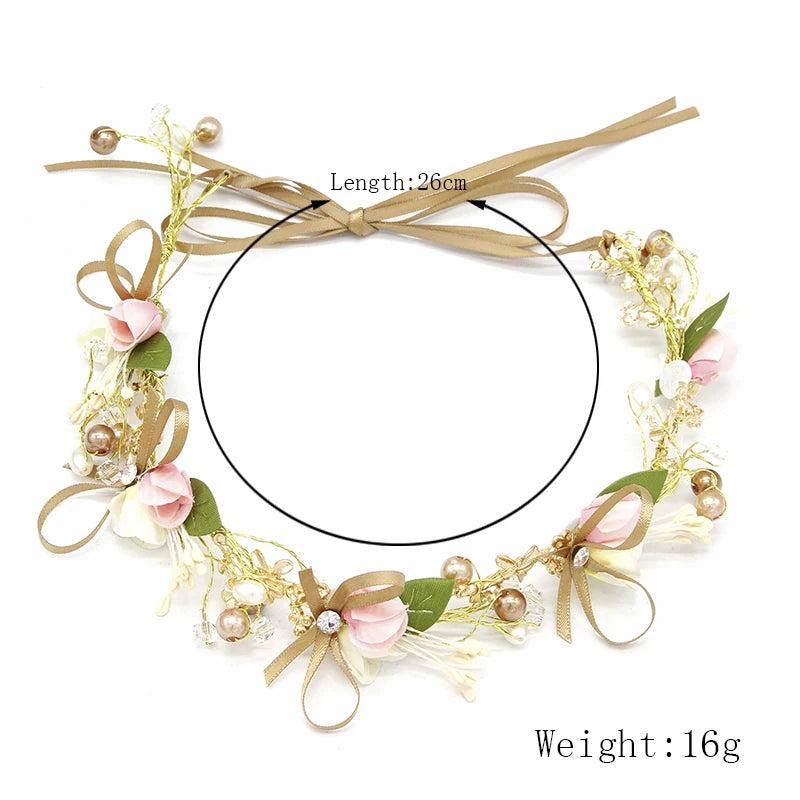 Flower Crown Wedding Hair Accessories Seaside Resort Headbands Bridesmaid Bride