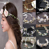 Flower Crown Wedding Hair Accessories Seaside Resort Headbands Bridesmaid Bride