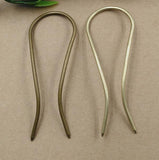 Vintage Bronze Hairpins Barrettes Retro Hair Accessories