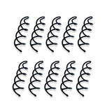 7pcs Silver Hair Clip Bobby Pin Spiral Spin Barrette Boxed Jewelry