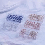 7pcs Silver Hair Clip Bobby Pin Spiral Spin Barrette Boxed Jewelry