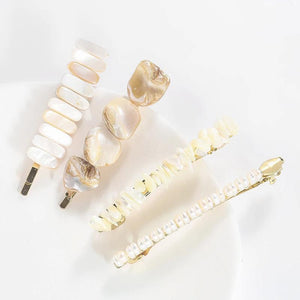 Mother of Pearl Baroque Freshwater Pearls Hairpin