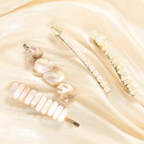 Mother of Pearl Baroque Freshwater Pearls Hairpin