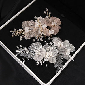Wedding Flower Hairband Freshwater Pearls Headband