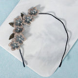 Pink Flower Headbands for Women Hair Accessories Girls Rhinestone