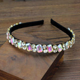 Pink AB Crystal Hairband Rhinestone Headband for Girls Women