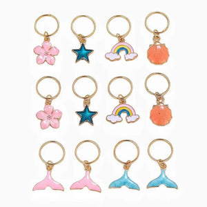 Colorful Star Shell Hairpin Charms Beads Enamel Jewelry