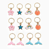 Colorful Star Shell Hairpin Charms Beads Enamel Jewelry