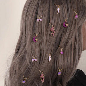 Colorful Star Shell Hairpin Charms Beads Enamel Jewelry