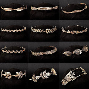 Leaf Headband Goddess Greek Head Jewelry Bride Wedding Hair Accessories