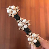 Sweet Pearl Headband Braided Hairpin for Women