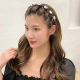 Sweet Pearl Headband Braided Hairpin for Women