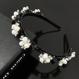 Sweet Pearl Headband Braided Hairpin for Women