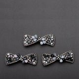 Women's Crystal Bowknot Hair Clip Retro Geometric Head Accessory