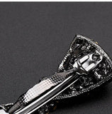 Women's Crystal Bowknot Hair Clip Retro Geometric Head Accessory