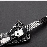 Women's Crystal Bowknot Hair Clip Retro Geometric Head Accessory