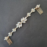 Opal Crystal Rhinestones Hair Comb Wedding Hair accessories