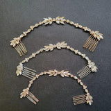 Opal Crystal Rhinestones Hair Comb Wedding Hair accessories