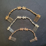 Opal Crystal Rhinestones Hair Comb Wedding Hair accessories