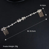 Opal Crystal Rhinestones Hair Comb Wedding Hair accessories