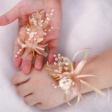 Bridal Wedding Hairband Pearl Corsage Wrist flower for Women