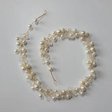 Crystal Pearls Bridal Wedding Tiara Headband Hair Jewelry