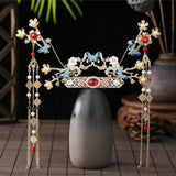 Hanfu Tassel Crown Hair Pins Butterfly Jewelry Hair Stick