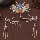 Hanfu Tassel Crown Hair Pins Butterfly Jewelry Hair Stick