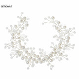 Bridal Pearl Headband Wedding Hair Accessories Crystal Tiara