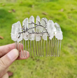 Fairy Butterfly Crystal Haircomb Elf Hairclip