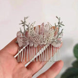 Fairy Butterfly Crystal Haircomb Elf Hairclip
