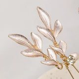 Bride Wedding Headpiece Leaves Hairpin Hair Sticks Hair Jewelry