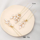 Bride Wedding Headpiece Leaves Hairpin Hair Sticks Hair Jewelry