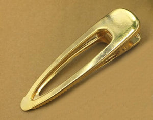 10 PCS Water Drop Hair Clip Gold/Silver Duck Clip Women Jewelry