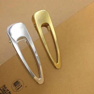 10 PCS Water Drop Hair Clip Gold/Silver Duck Clip Women Jewelry