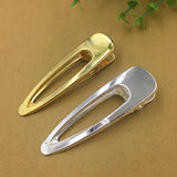 10 PCS Water Drop Hair Clip Gold/Silver Duck Clip Women Jewelry