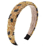 Wide Rhinestone Headband Crystal Stone Hairband Charming Hair Jewelry