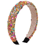 Wide Rhinestone Headband Crystal Stone Hairband Charming Hair Jewelry