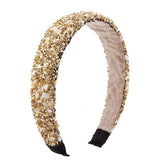 Wide Rhinestone Headband Crystal Stone Hairband Charming Hair Jewelry