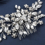 Rhinestone Hair Comb Crystal Flower Hairpins Wedding Hair Jewelry