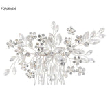 Rhinestone Hair Comb Crystal Flower Hairpins Wedding Hair Jewelry