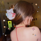 Cartoon Acetic Acid Cat Hair Clips for Women