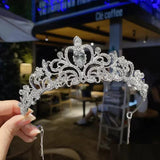 Sparkling Crystal Crown for Wedding Bridal Queen