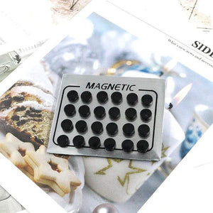 12 Pair Punk Magnet Earring Stud Set 6/8/10mm Round No Pierced Women Men Jewelry