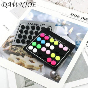 12 Pair Punk Magnet Earring Stud Set 6/8/10mm Round No Pierced Women Men Jewelry