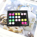 12 Pair Punk Magnet Earring Stud Set 6/8/10mm Round No Pierced Women Men Jewelry