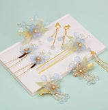 Antique Fairy Hair Clip Tassel Flowers Hairpin Crown Accessories