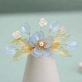 Antique Fairy Hair Clip Tassel Flowers Hairpin Crown Accessories
