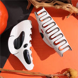 2PCS Halloween Skull Head Shark Claw Hair Clip Y2K Accessories for Women Girls